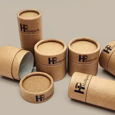 Custom Printing Organic Agriculture Cardboard Packaged Round Tube Box Packaged For Rice Fertilizer Feed Vegetables Fruit Seeds