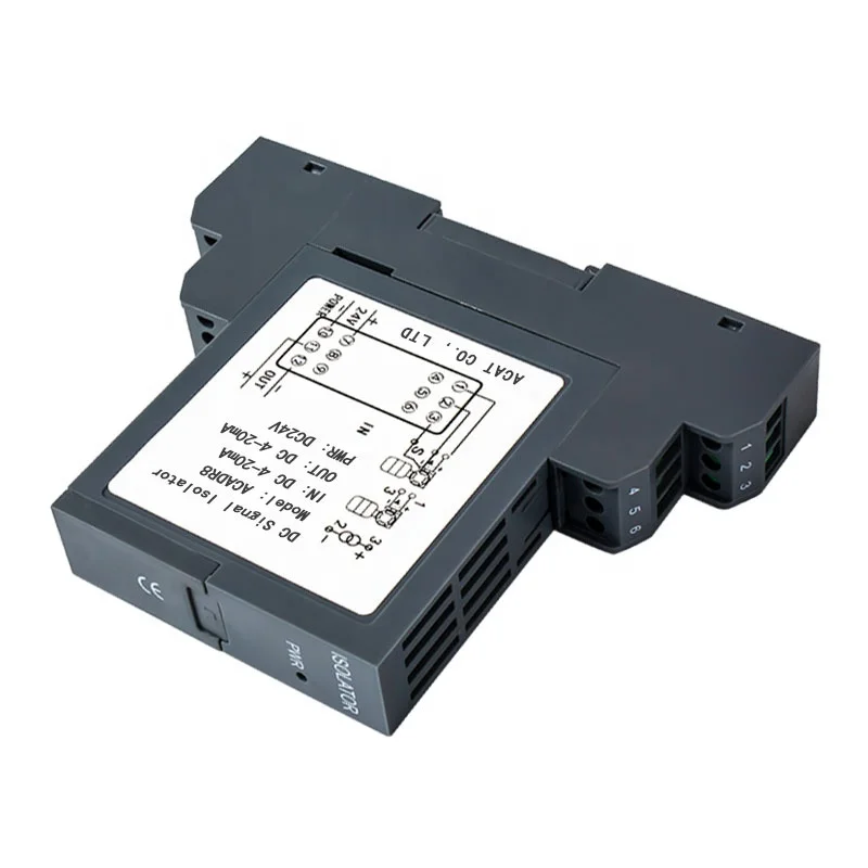 pluggable signal isolator 1 in 2 out 4-20ma analog signal isolated transmitter active signal isolator converters splitter