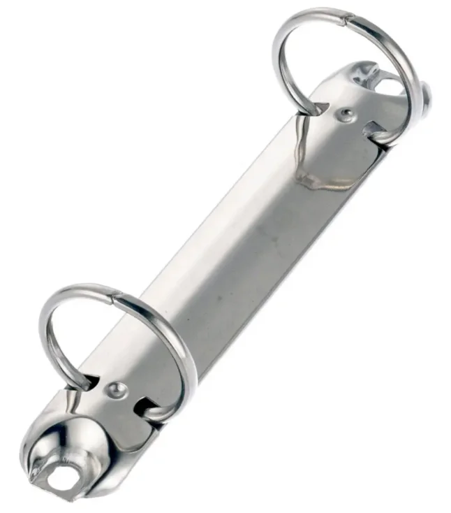 Standard Size O Shaped Style Ring Binder Clip Metal 2 Hole Ring Binder Mechanism for File Folder