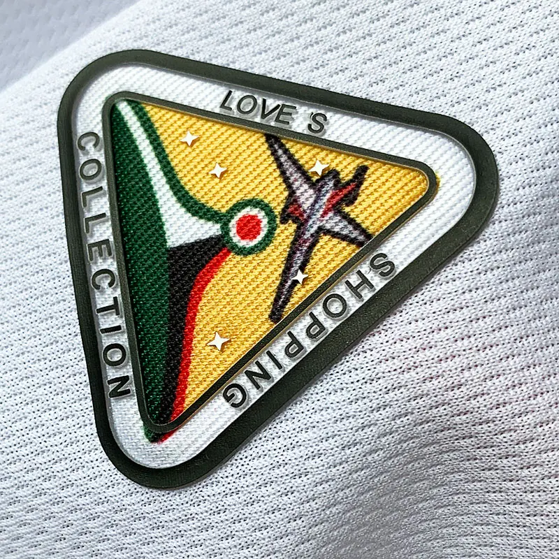 3D Heat Transfer Printed Label on Garment Clothing Factory Custom High Density Iron Customized Silicone Logo 23 Years Embossed