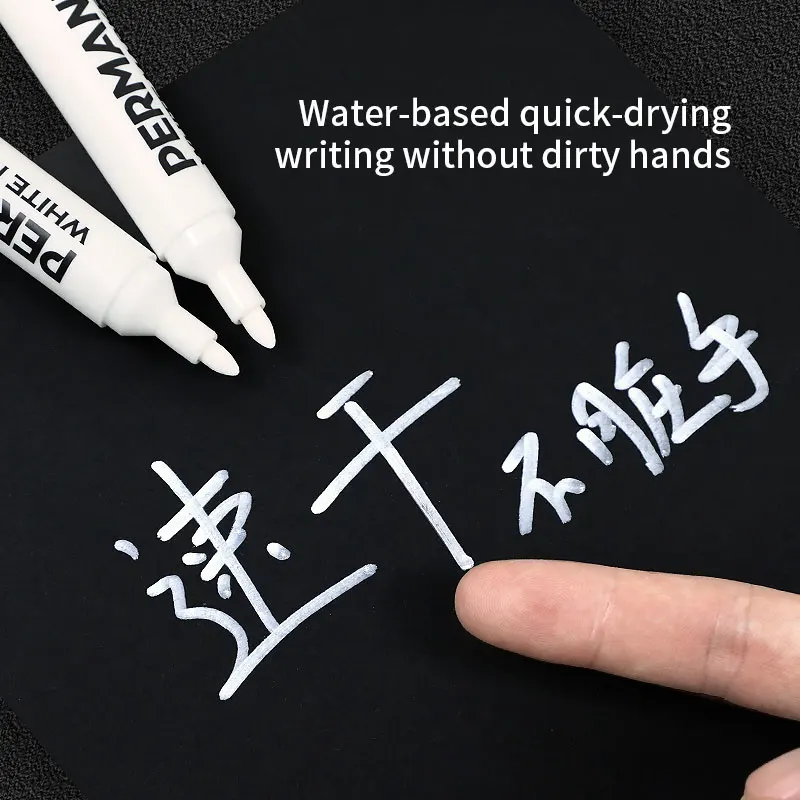 Quick drying white paint pen permanent waterproof tire paint marker for cars
