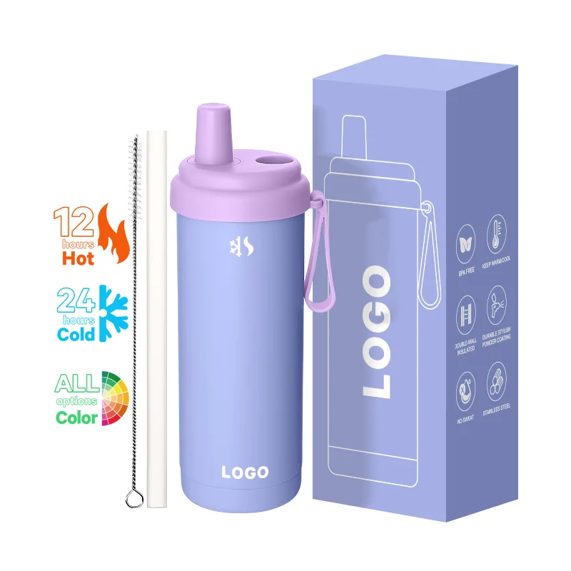 Wholesale Bulk Custom Coffee Cups Stainless Steel Tumbler 18oz Outdoor Drinking Cup 18 oz Tumbler With Boba Milk Tea Straw