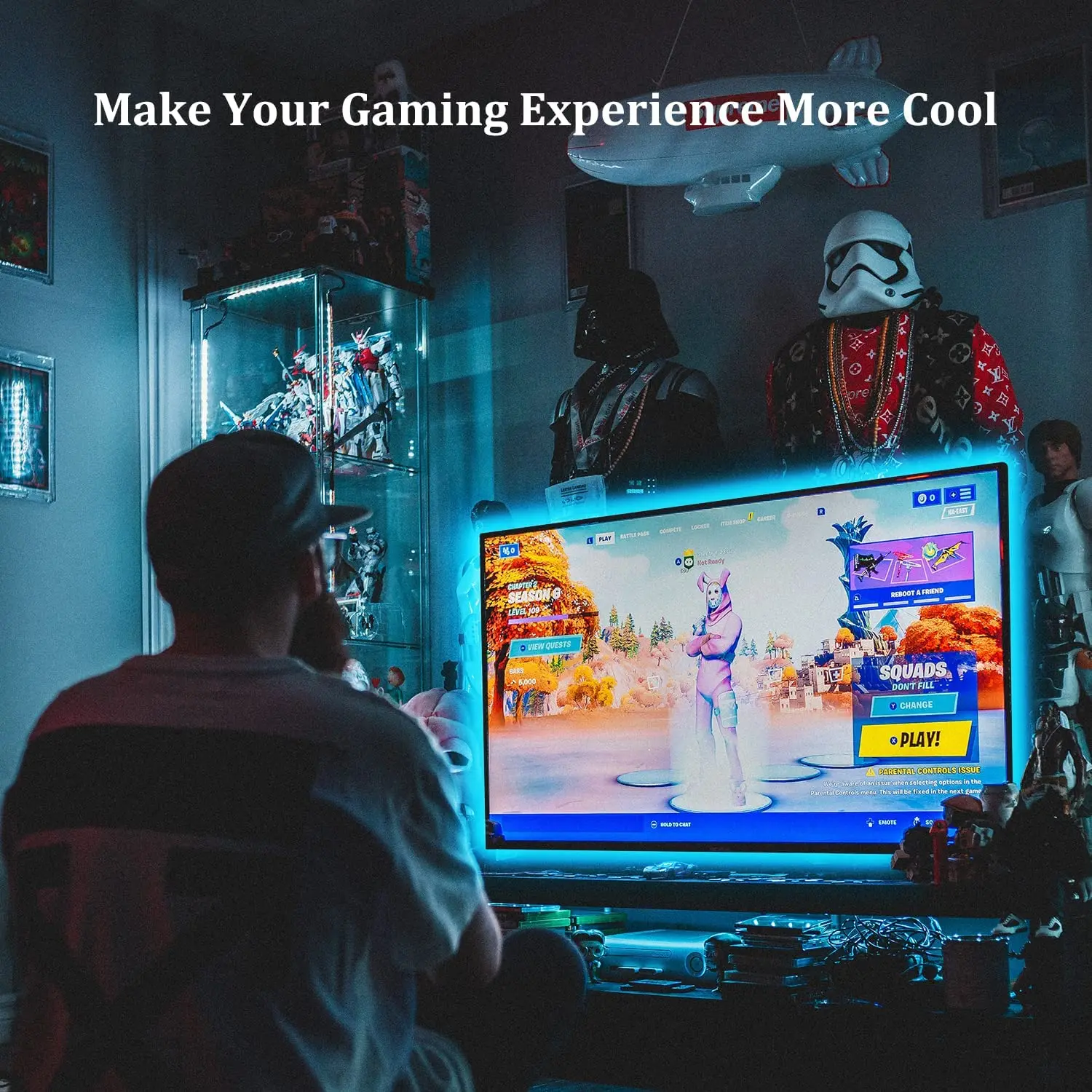 5V 12.5ft 3.8m Home Decoration DIY RGB Ambient Light USB Monitor Auto Sync Smart TV LED Backlighting