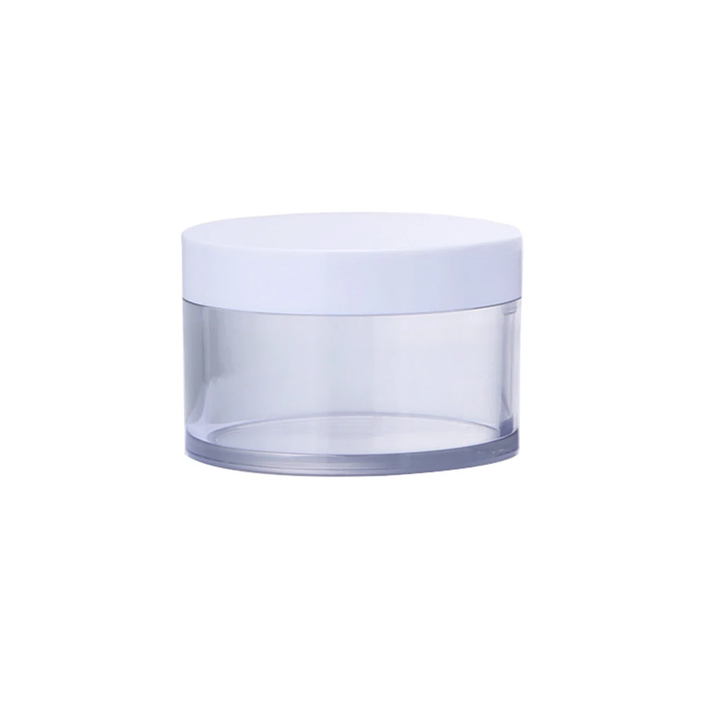 30g 50g 100g 150g 200g Clear Eco Friendly Empty Plastic Skin Care Cream Jar Manufacturing For Cosmetic with White Lid