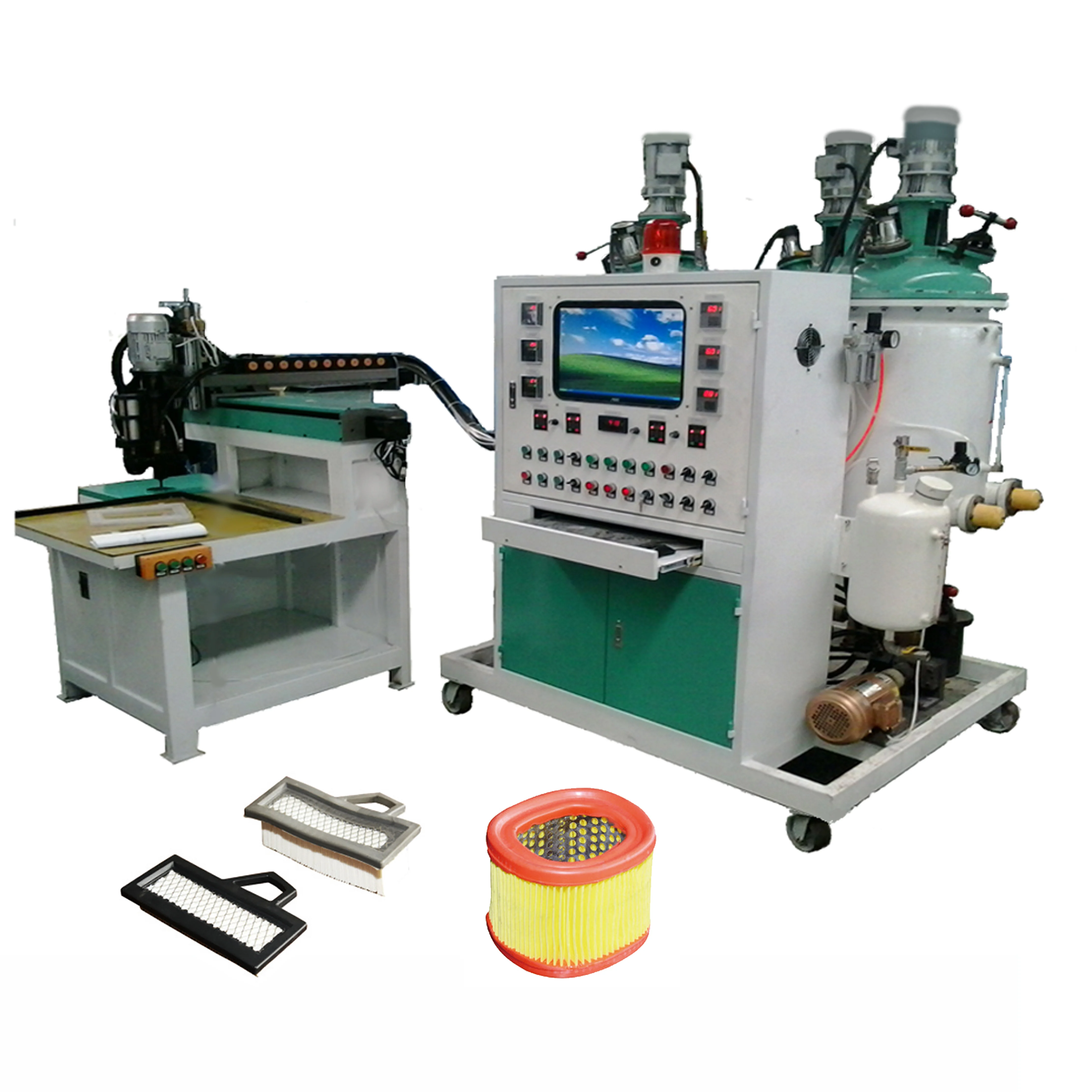 Polyurethane Automatic Car Air Filter Seal Machine
