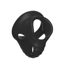 Silicone Cock Ring Male Sex Toy Bondage Adjustable Penis Lock Erection Ball  For Delay Ejaculation