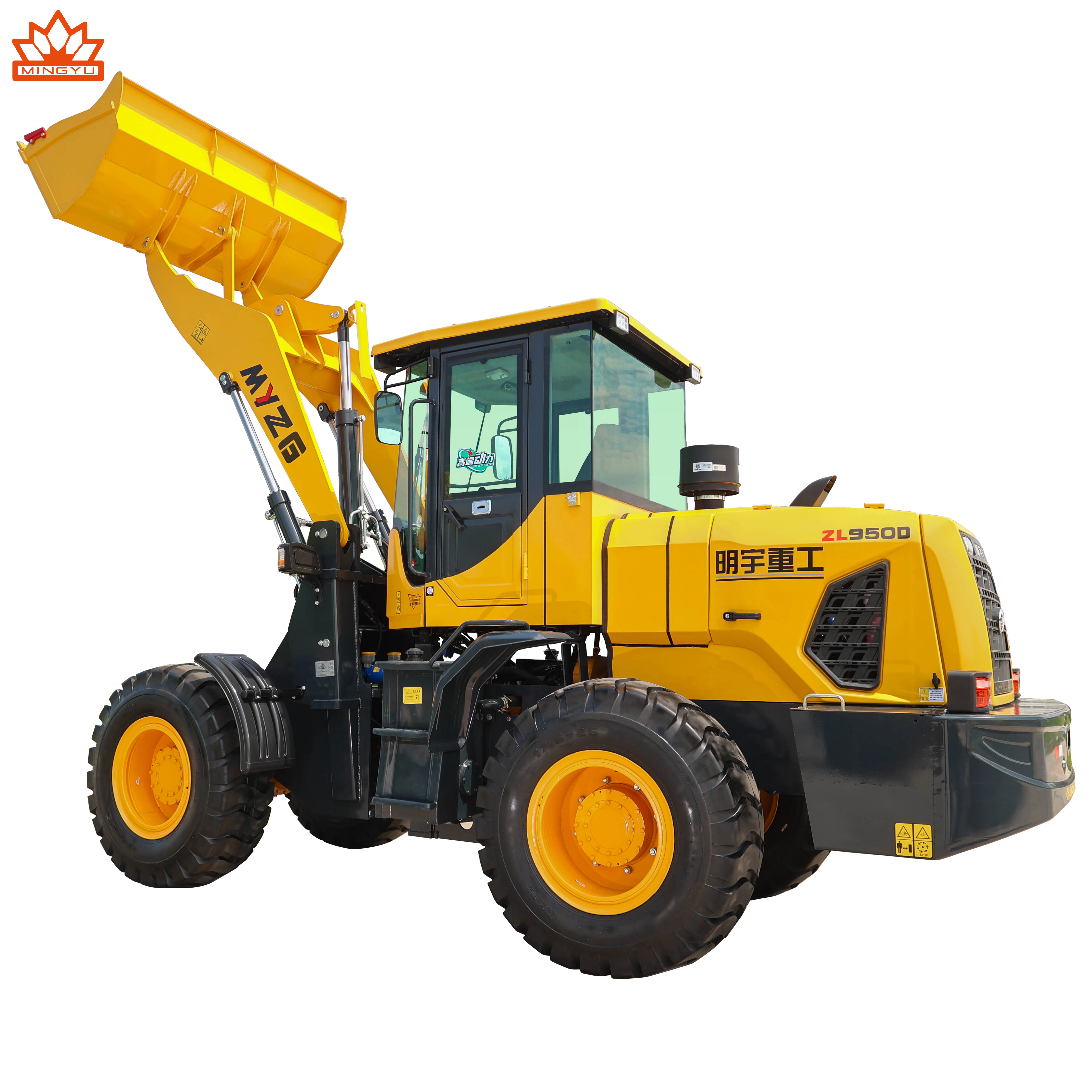 Заводская цена колесный погрузчик MYZG ZL950D с мощностью двигателя 92 кВт