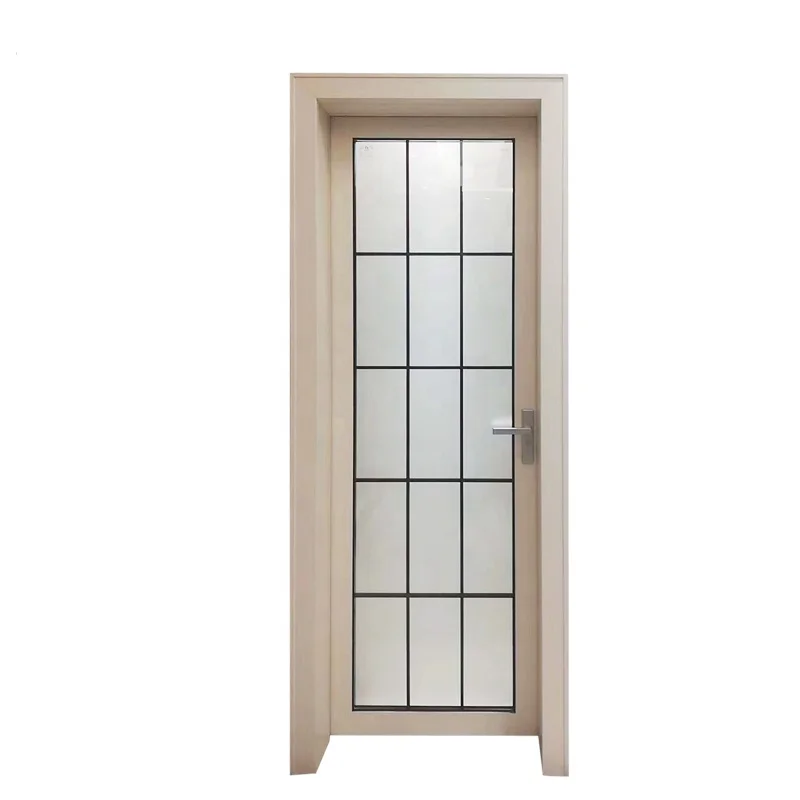 House Toilet Waterproof Interior Door Frosted Glass Aluminium Bathroom Doors