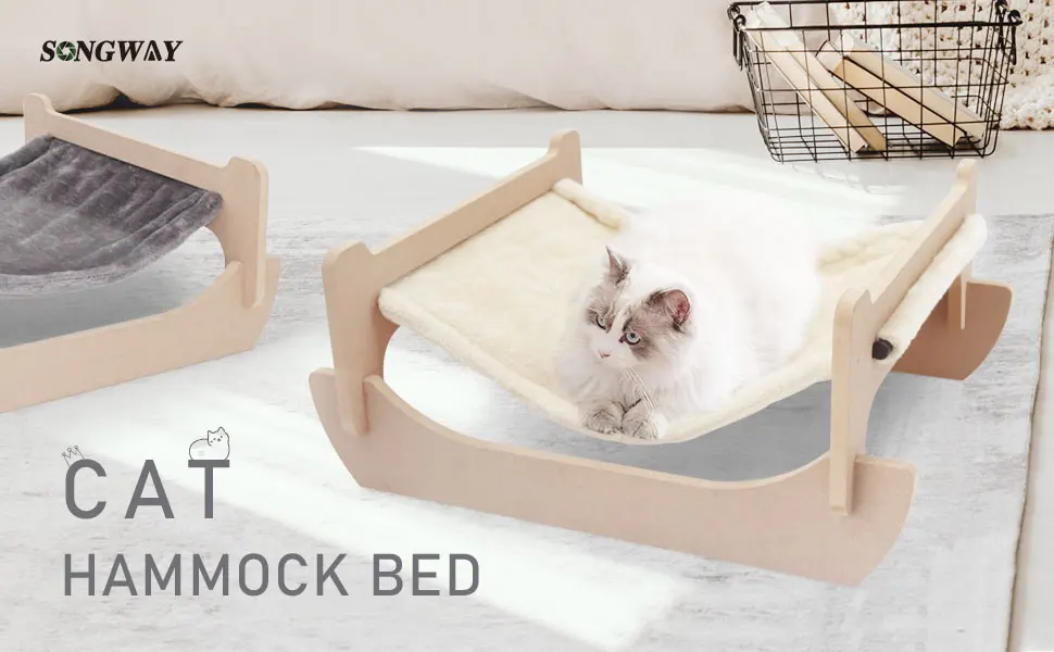 All Seasons Removable Cat Hammock Pet Cots for Small Animals Square Hanging Cat Sofa Sleeping bed