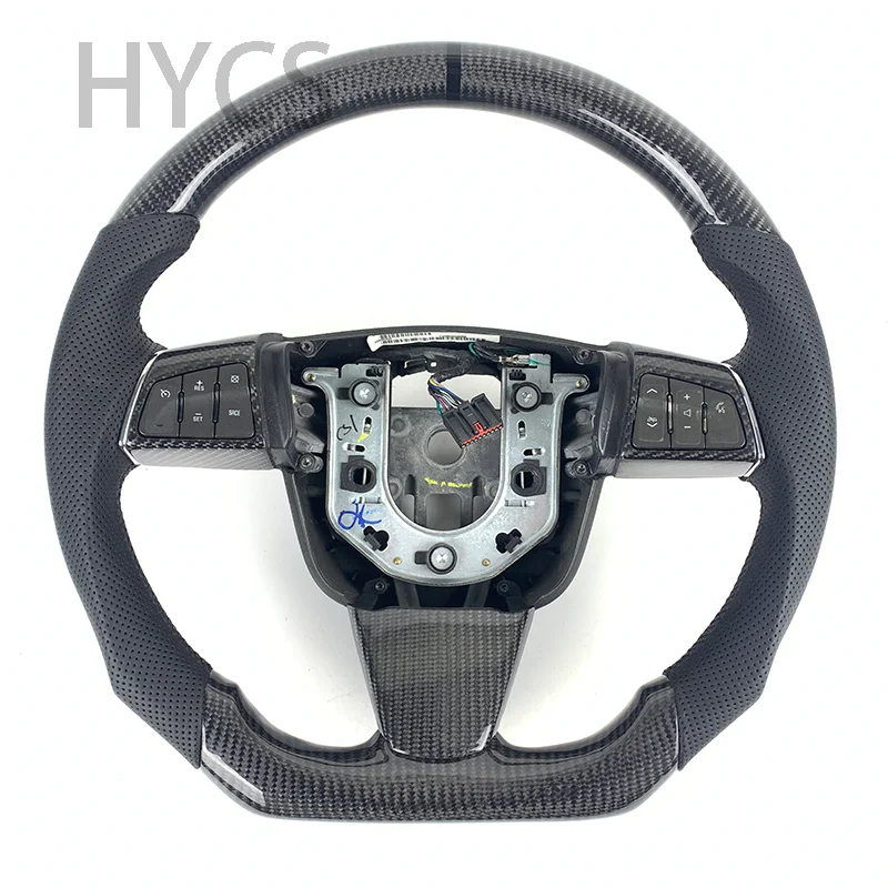 Customized Car Interior Accessories for Cadillac CTS-V 2008-2012 Carbon Fiber Sports Steering Wheel