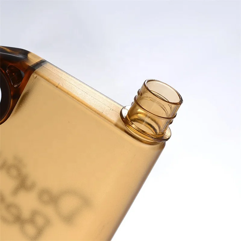 Promotion Custom Logo Plastic Square A5 Notebook Memo Flat Cheap  Water Bottle