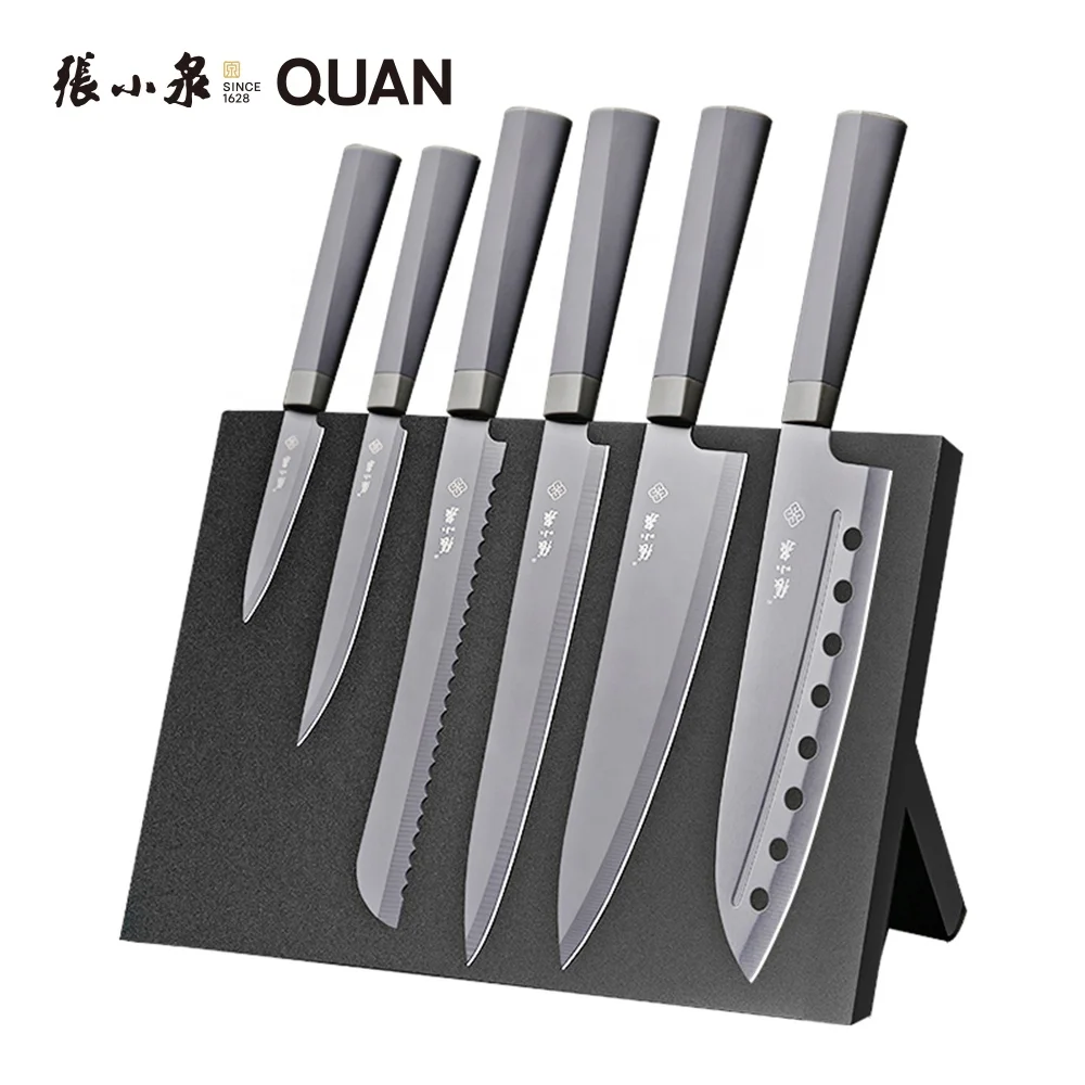 Extreme sharpness Kitchen Knife Set OEM grey spray paint cheap knife set