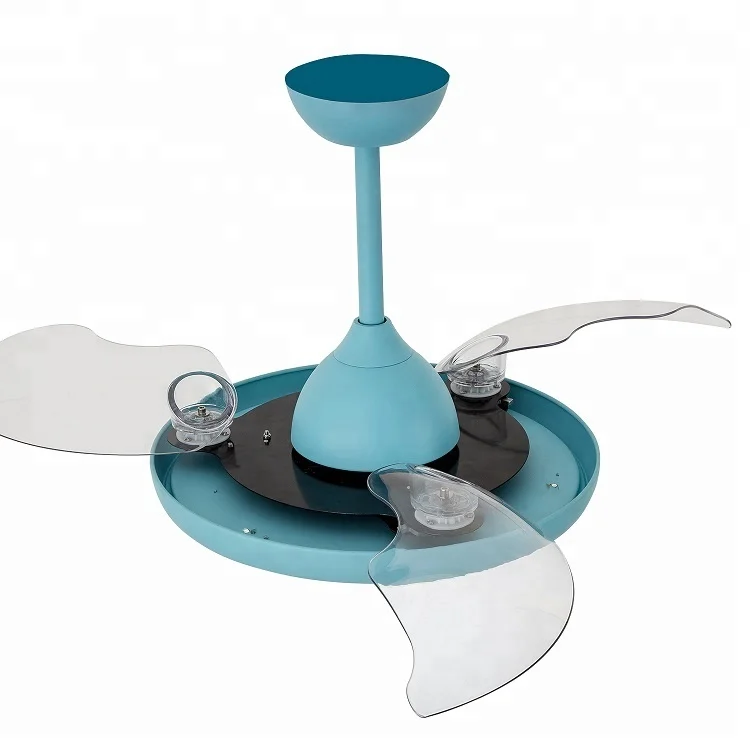 42 Inch Nordic Modern Simple Decorative Blades Remote Control LED Ceiling Fan With Light