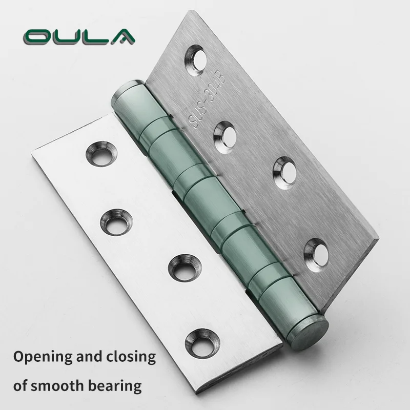 High Quality 4 Inch Flat Ball Bearing Stainless Steel Door Hinge Popular Modern Style with Aluminium Window Usage for Hotels