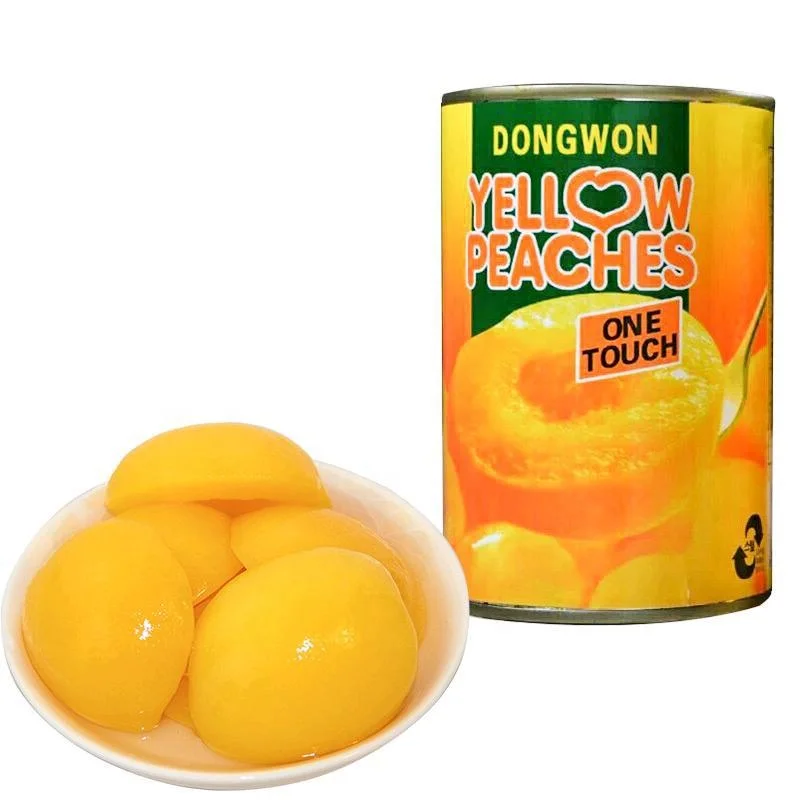 Китайский консервированный желтый персик в легком сиропе мгновенные консервированные фруктовые закуски для отдыха упаковке