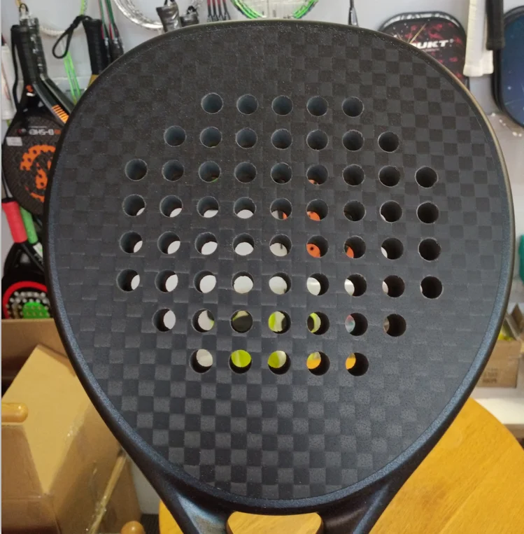 EVA Memory Padel Racket Sports Paddle Tennis Rackets with 3K 12K 18K Carbon Fiber Surface