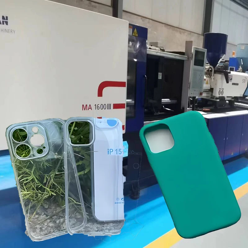 Make mobile phone protective case headphone protective cover machine TPU and ABS material Haitian injection molding machine 120T