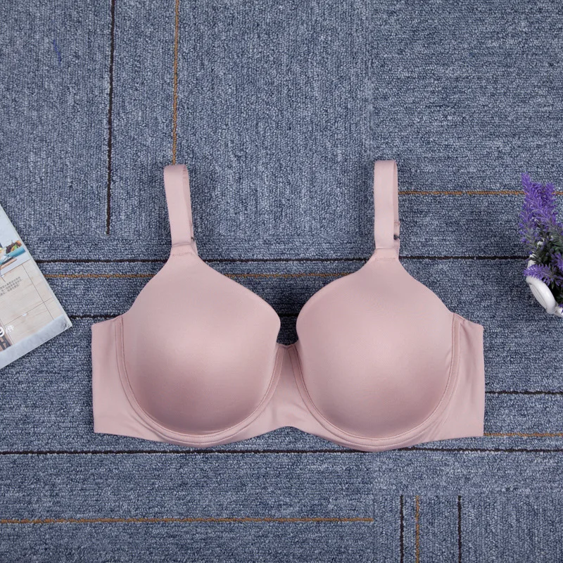 plus size bra sexy full cup Wired Steel ring  thin cotton  cup 34-44C D DD E F  Removable  strap for women