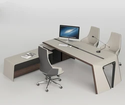 Modern Luxury Executive Table Office Furniture L Shape Modern White Office Computer Boss Desk