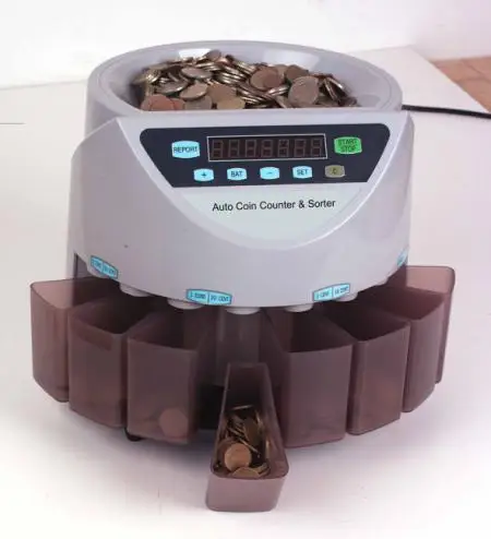 EC60 usd euro  France desktop coin counting machine quantity Coin Sorter