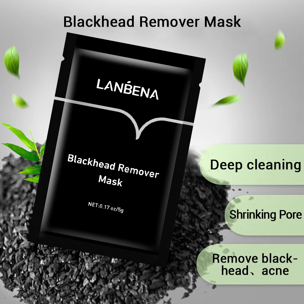 LANBENA Bamboo Charcoal Remover Blackhead Acne Pore Shrink Skin Care Cleansing Facial Mask