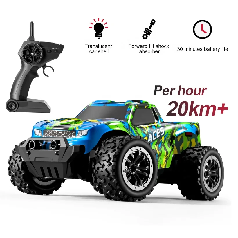 Four Design 2024 hot selling Anti Drop 1/20 4WD 30Mins Long Time 20KM/H High Speed RC Mini Car For Kids Gift