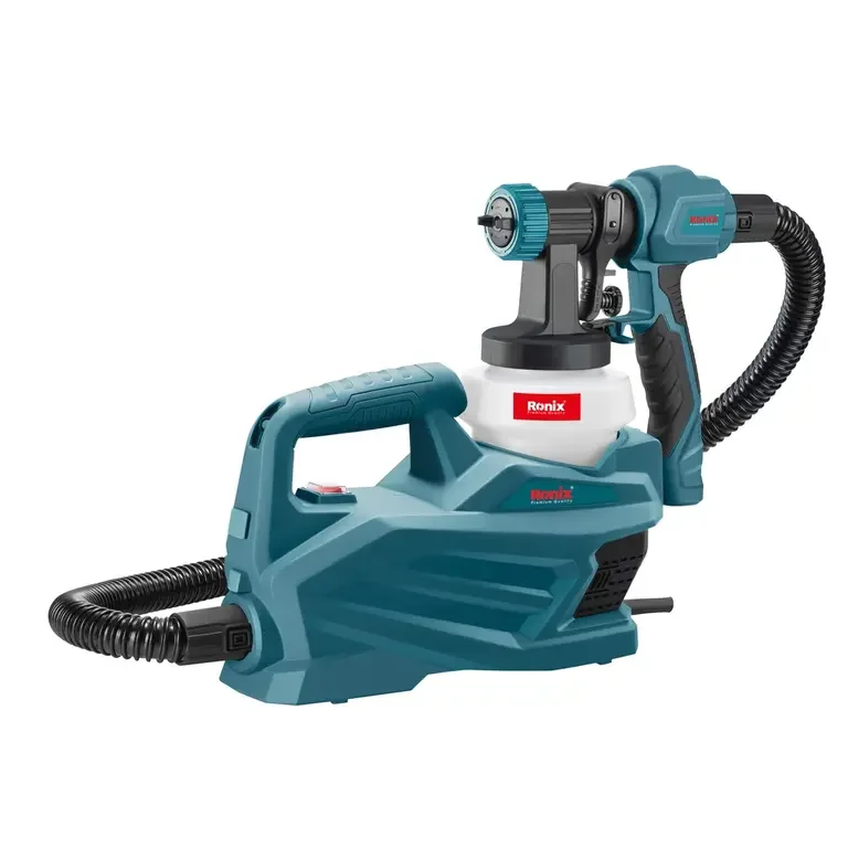 Ronix 1380 Model 800W Removable Adjustable Type High Pressure Electric Paint Spray Gun 800ml Floor Based Spray Gun