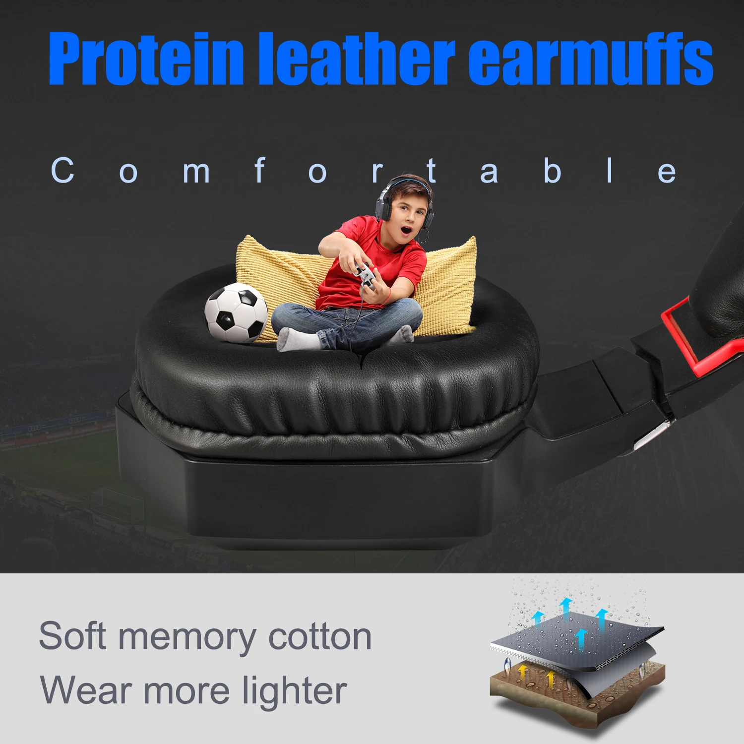 Onikuma Hearing Protection Gamer Wire Rgb Pc Gaming Headset Headphones With Microphone