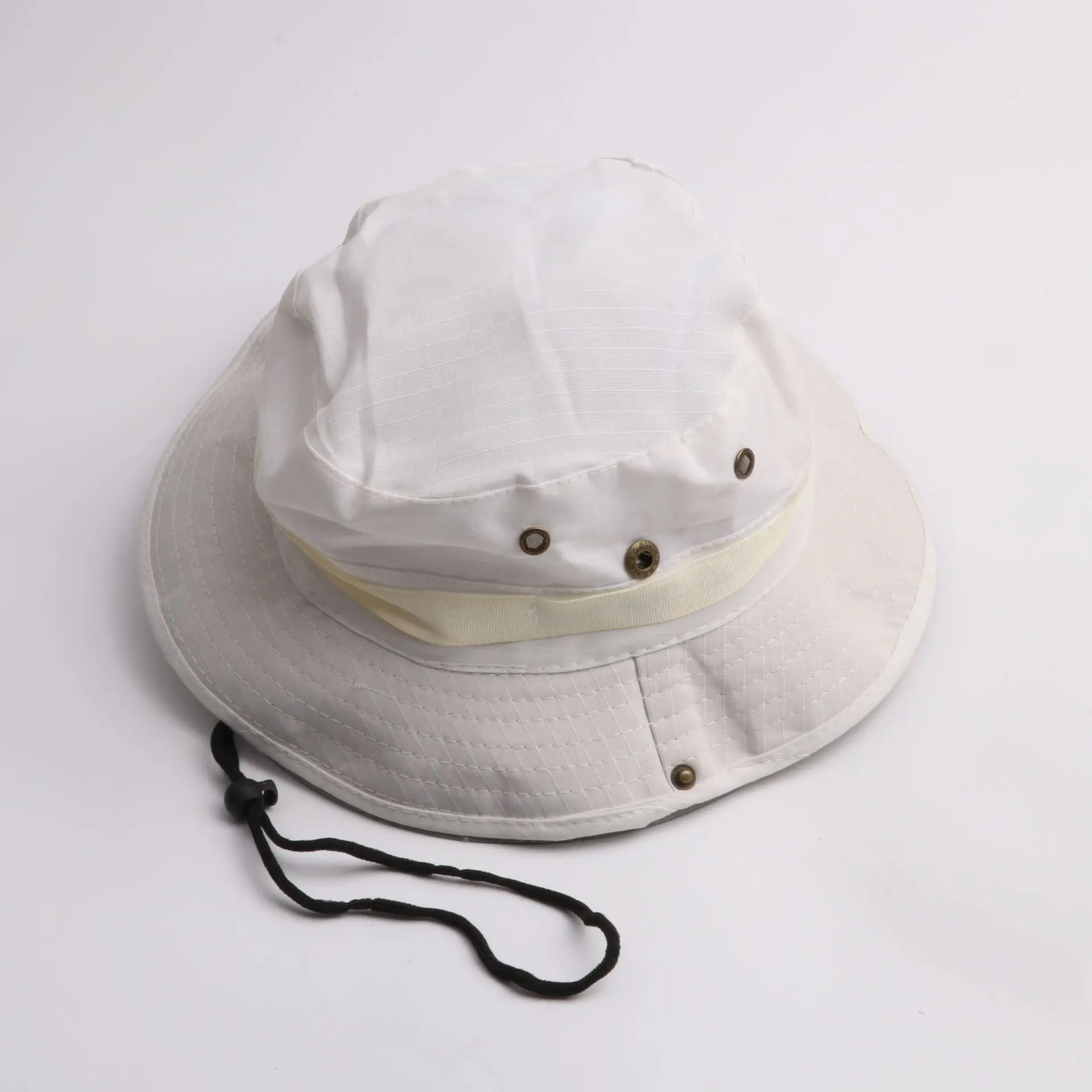 High Quality Outdoor Hiking Adventure Safari hat Wide brim Mens Fisherman Cap Custom Bucket Hat with String