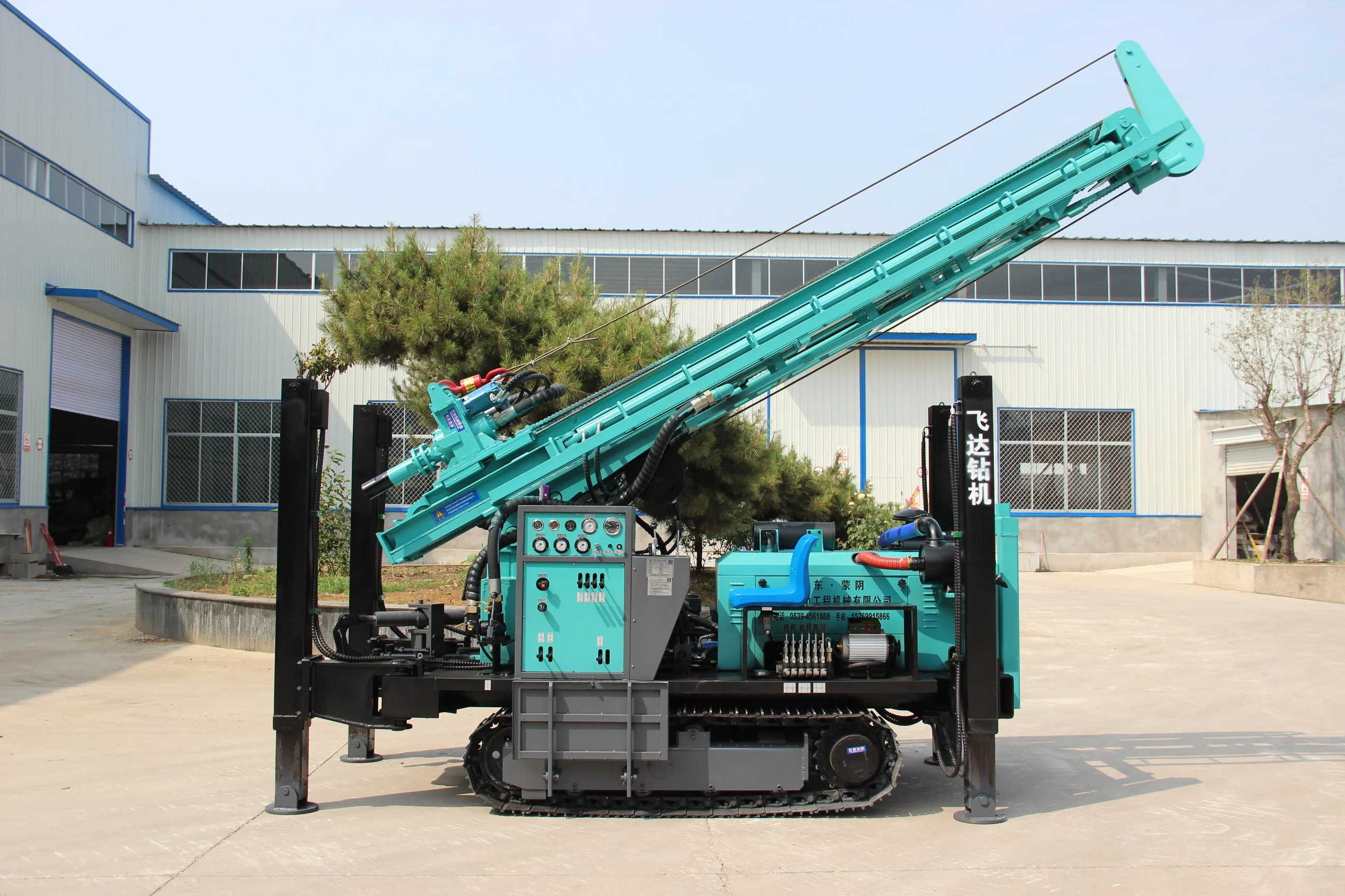 350m Water Well Drilling CE ISO Approved 350m Pneumatic Portable Hydraulic drilling rig