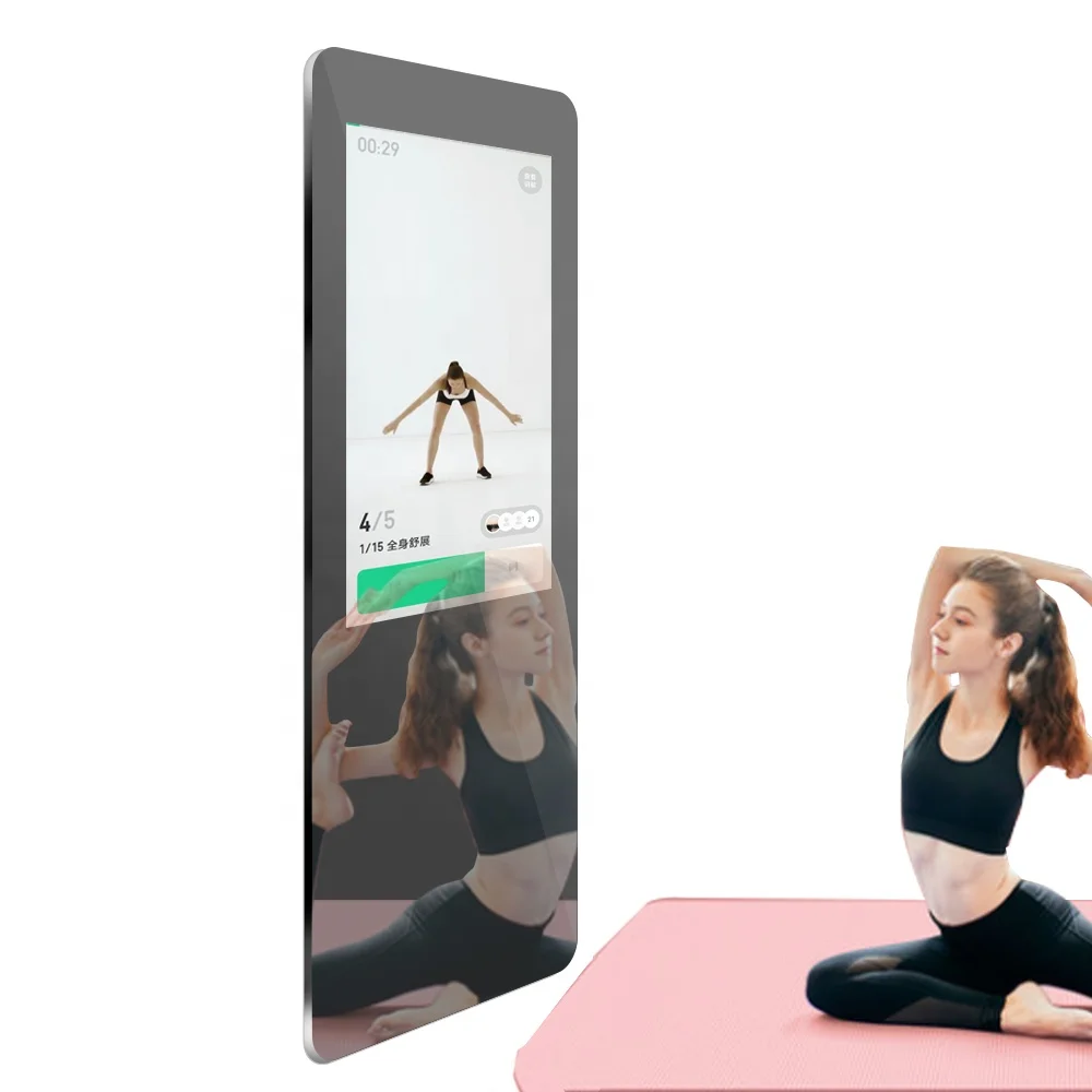 32/43 inch smart sport mirror Wholesale price fast shipping fitness teaching mirror touch screen for gym