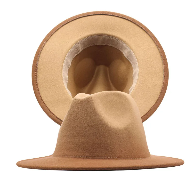 Low MOQFashion gradient color Fedora Hats for men and women jazz hat