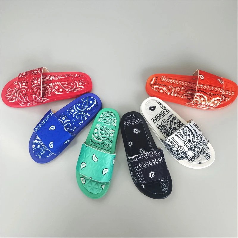 PDEP clear pvc platform sandals summer slide shoes for women chunky heel bandana sandals