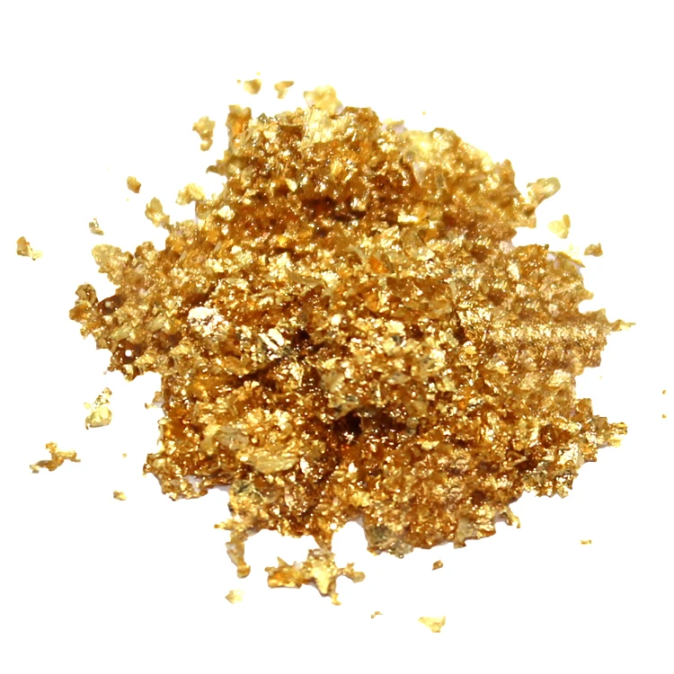 0.1gram/bottle 24k Edible Gold Leaf Flakes Gold Foil Dust For Cake Ice Cream Dessert Food Decoration And Skin Care
