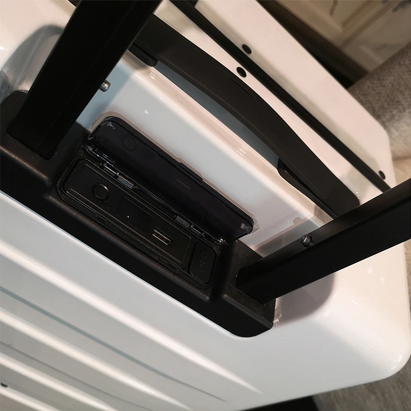 Best Selling Carryonn Luxury Follow Robot Suitcase Finger Print PC Smart Luggage