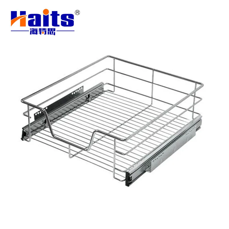 Mesh Wire Kitchen Vegetable Storage Basket Stainless Steel Kitchen Drawer Basket