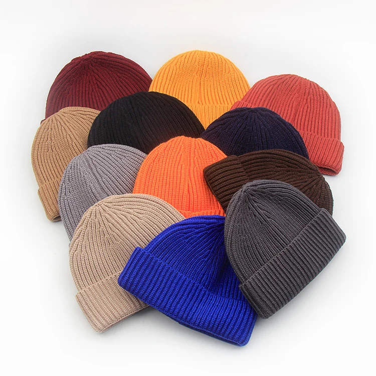 Wholesale High Quality Daily Warm Hat Acrylic Winter Cap Outdoor Ski Beanie Unisex For Men Winter Knitted Hats