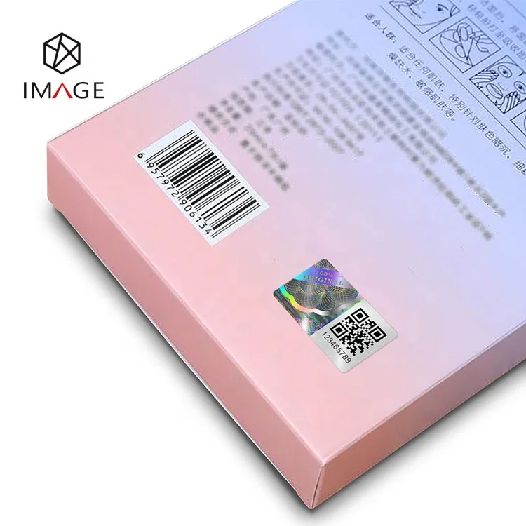 New Arrival PET Material Trackable Hologram Serial Number QR Code Labels