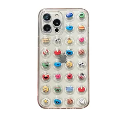 3D TPU Bubble Phone Case Cartoon Pattern Custom Cell Phone Case for iPhone 13 pro max 12pro 11pro xs max
