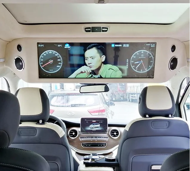 25 5 дюймов Смарт HD монитор дисплей DC 12V автомобиль предназначенный для ТВ с машиной скорость/температура кондиционирования воздуха