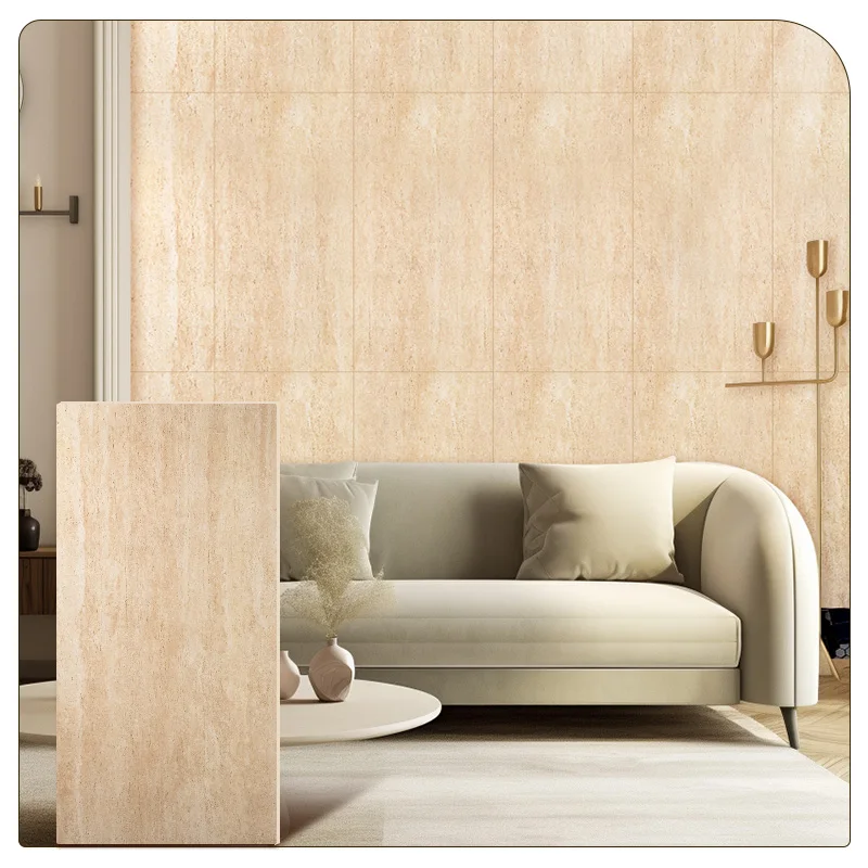 3D Modified Clay Interior Soft Wall Cladding Bendable Travertine Artificial Flexible Stone Panels Outdoor Modern Faux Tile
