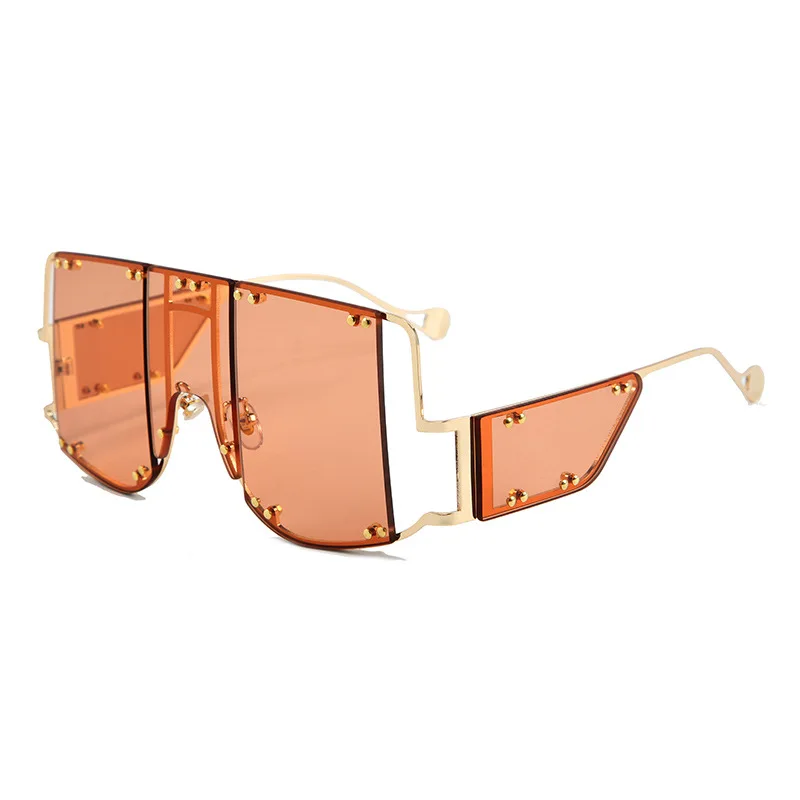 
SKYWAY Europe And America Fashion Trend Rivet Oversize Glasses Sun Glasses 