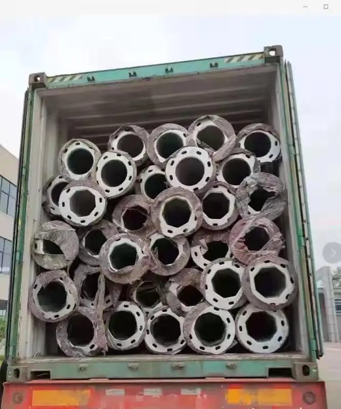 Classic 10 meters smart traffic light pole for football stadiums