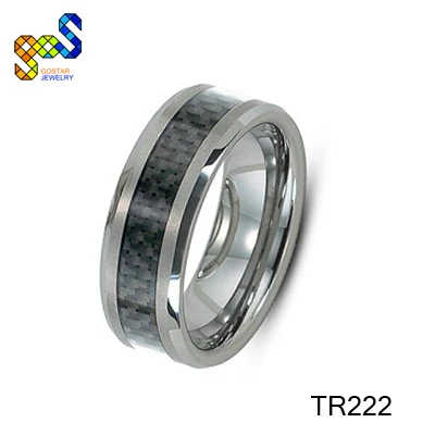 Ювелирные изделия от фабрики Gostar оптовая продажа модное Черное золото вольфрамовое титановое стальное кольцо для мужчин 8