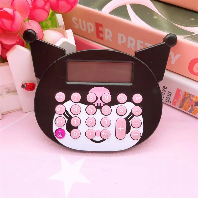 Allogogo Creative Stationary Kawaii Sanrios Pink Blue Kulomi Melody Kids Student Office San Rio Kuromis Calculator