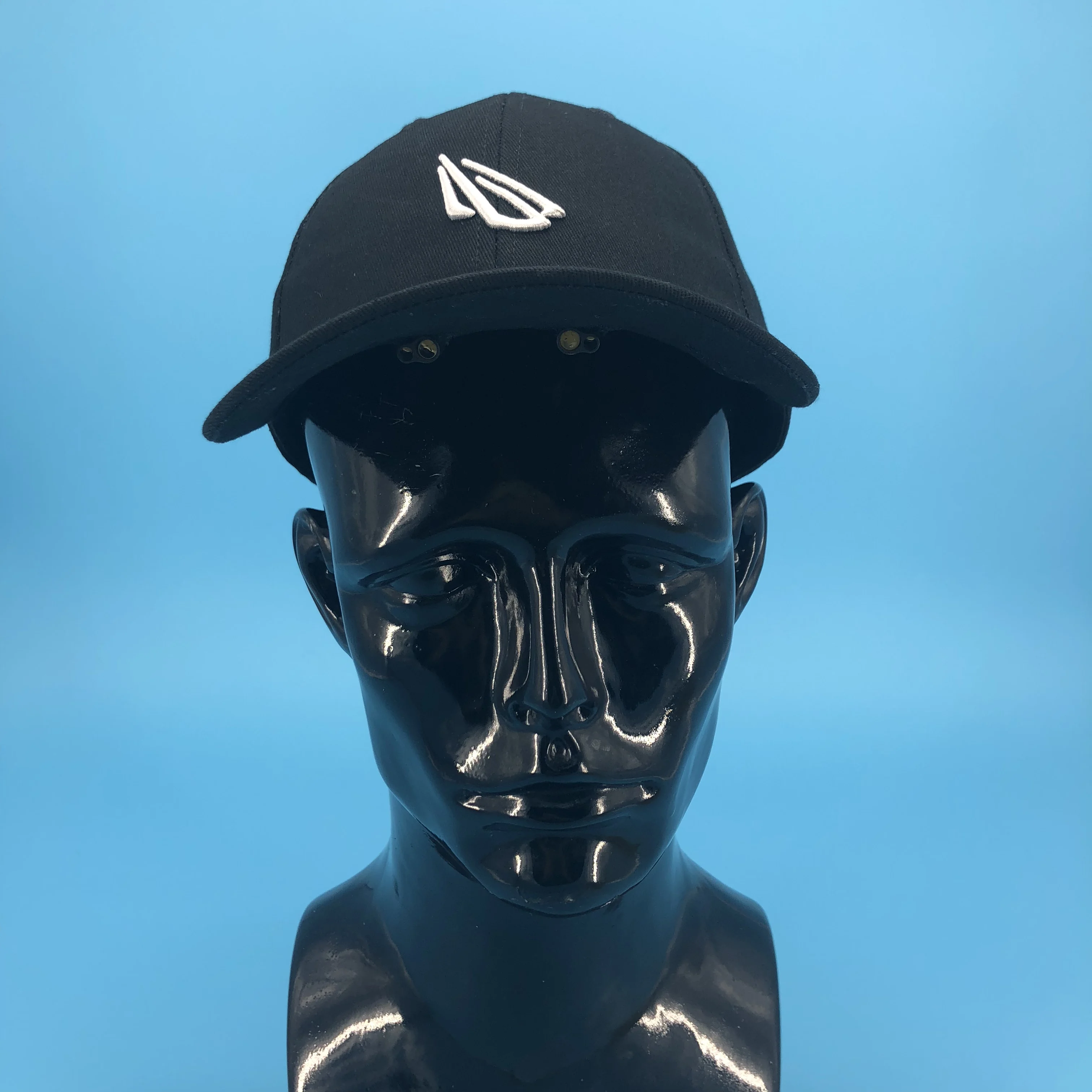 Amazon Hot Sale custom embroidery logo Black Baseball LED Light golf Cap for Camping,Running and Fishing