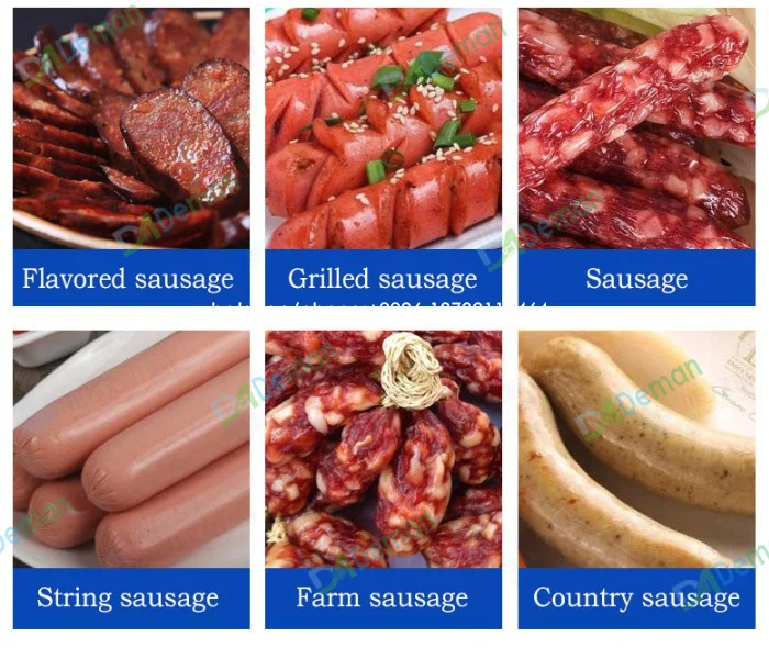 Spanish pork sausage chorizo making machine Pepperoni filling twisting machine Bratwurst sausage filling knotting machine