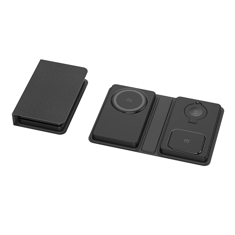 OEM Wireless Magnet Power Banks Portable 3 in 1 Fast Charging Magnetic Power bank 8000mah