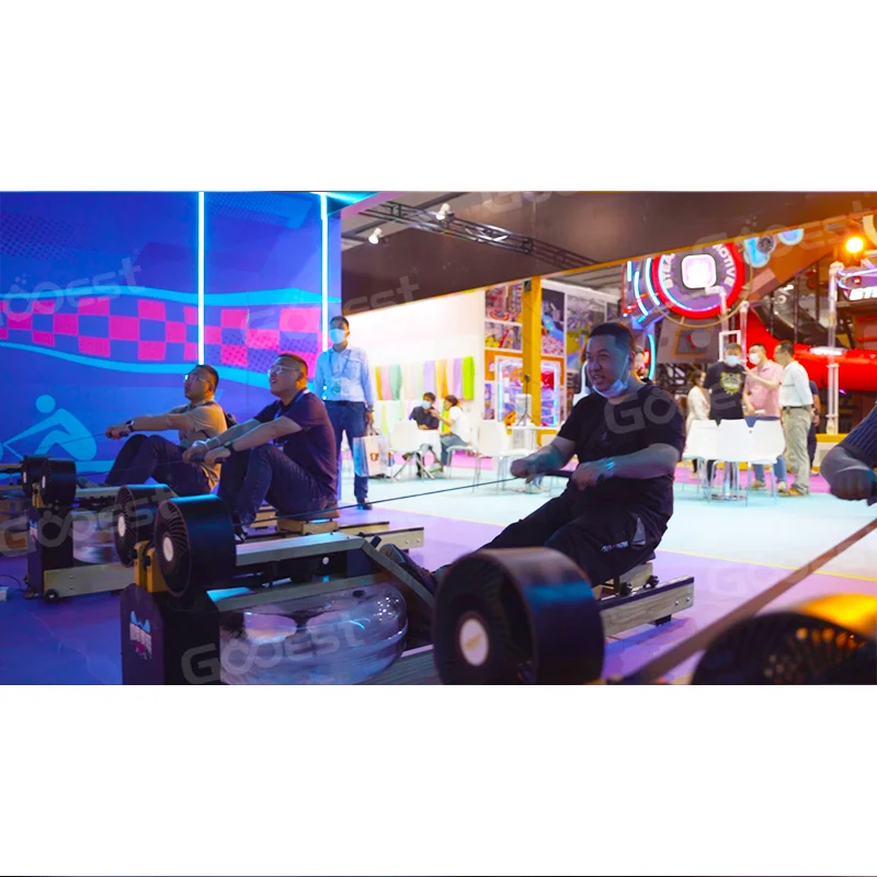 Digital Immersive Interactive Multimedia Wall Projection Sport Game Extreme Rowing