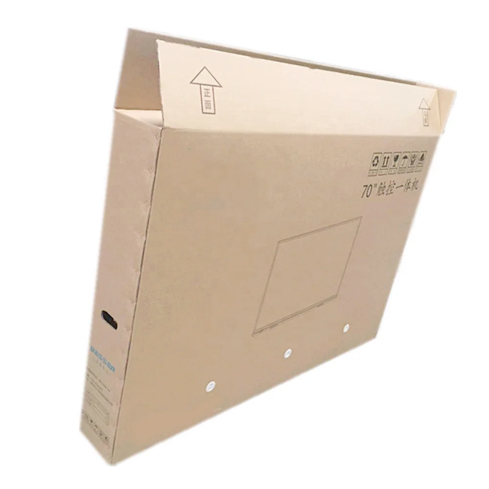 Custom Large Corrugated Packaging TV Computer Laptop Carton Foam Mailer Shipping Box Mailing Box